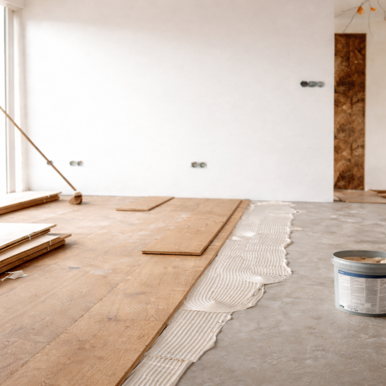 onafgewerkte vloer en stukadoorwerken-ferhatstukadoorsbedrijf